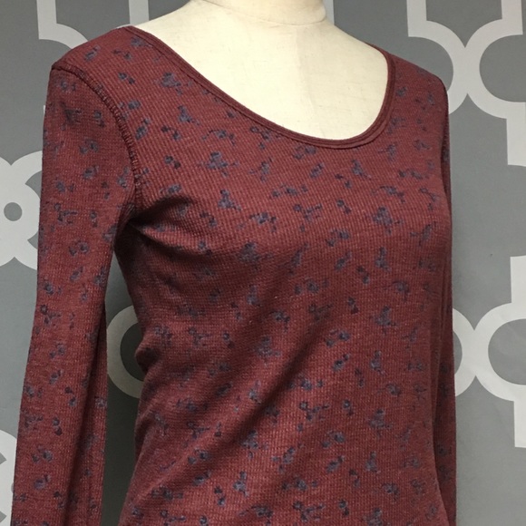 ❌SOLD❌ We The Free Floral Waffle Knit Thermal Top - Picture 3 of 8